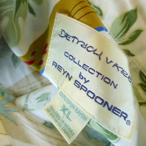 Vintage REYN SPOONER Dietrich Varez SURFBOARD surfing Hawaiian Shirt XL - Picture 6 of 6